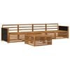 vidaXL Outdoor-Sofagarnitur 5 stk. Natur Massivholz Akazie