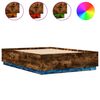 vidaXL Bettgestell mit LED R&auml;uchereiche 120x200cm Holzwerkstoff