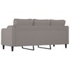 vidaXL 3-Sitzer-Sofa Taupe 180 cm Stoff