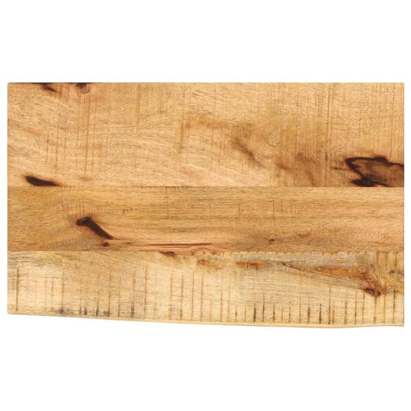 vidaXL Tischplatte 40x30x2,5 cm Baumkante Massivholz Raues Mangoholz