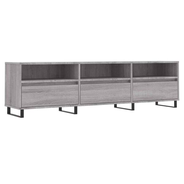 vidaXL TV-Schrank Grau Sonoma 150x30x44,5 cm Holzwerkstoff