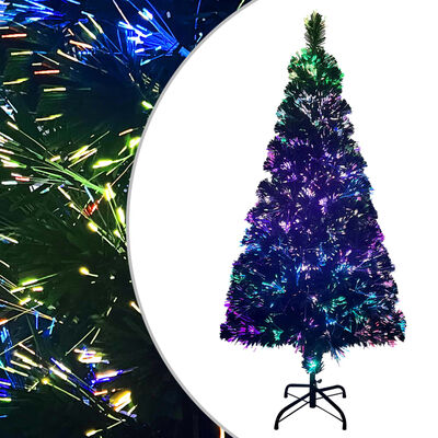 vidaXL Künstlicher Weihnachtsbaum mit Ständer Grün 120 cm Glasfaser
