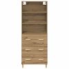 vidaXL Highboard Artisan-Eiche 69,5 x 32,5 x 180 cm Holzwerkstoff