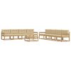vidaXL Outdoor-Sofagarnitur 9 stk. Wei&szlig; und Beige Polyester