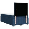 vidaXL Boxspringbett mit Matratze Blau 120x200 cm Stoff