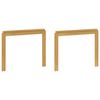 vidaXL Armlehnen Modul 2 pcs Wei&szlig; 79 x 6 x 61 cm Massivholz Akazie