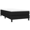 vidaXL Boxspringbett mit Matratze Schwarz 100x200 cm Stoff