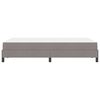 vidaXL Boxspringbett mit Matratze Taupe 120 x 190 cm Stoff