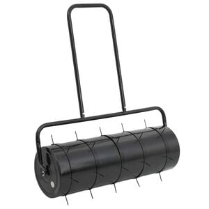 vidaXL Garten Rasenwalze mit Aerator Klammern &Oslash; 30 x 90 cm Stahl