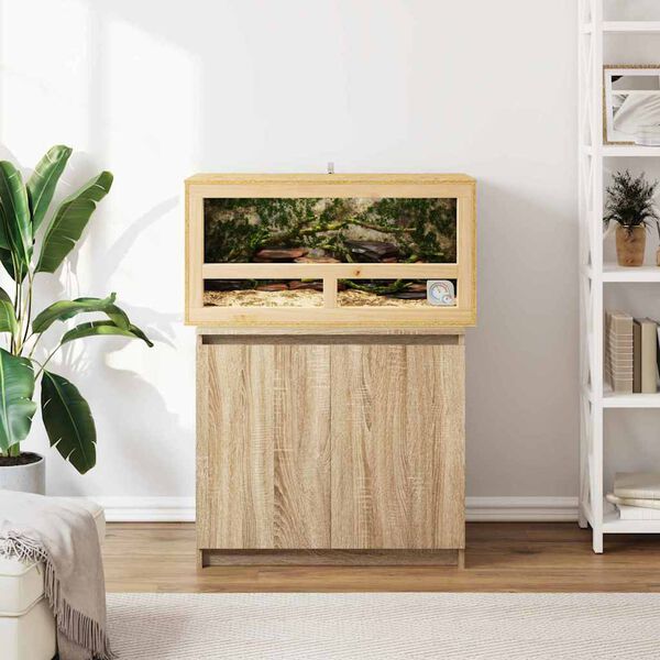 vidaXL Terrarium Braun 80 x 40 x 40 cm OSB