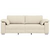 vidaXL Sofa Beige 219 x 80 x 82 cm Leinenmischgewebe