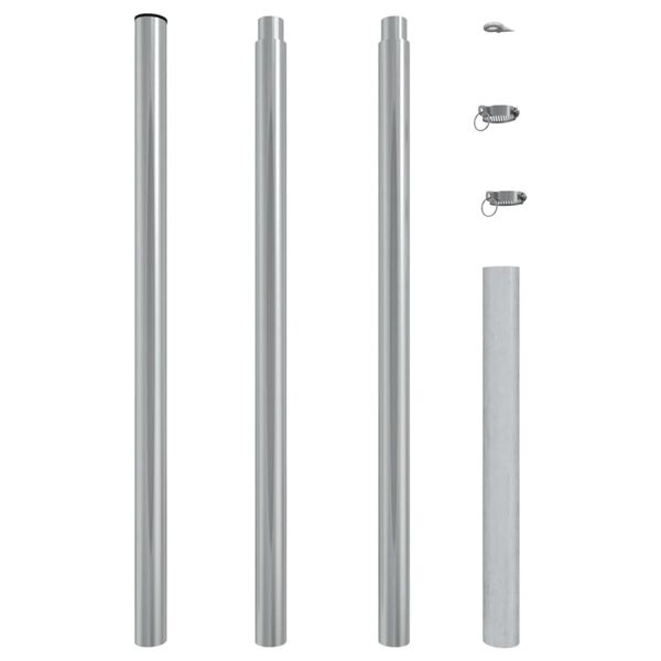 vidaXL Sonnensegel-Stange 250 cm Edelstahl