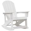 vidaXL Adirondack Schaukelst&uuml;hle 2 pcs Wei&szlig; HDPE