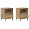 vidaXL Nachttisch 2 pcs Artisan-Eiche 40 x 35 x 50 cm Holzwerkstoff