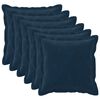 vidaXL Wurfkissen 6 stk. HOUTEN Blau 30 x 30 cm Mikrofaser Fleece