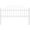 vidaXL Gartenzaun WOERDEN 6 stk. 170 x 115 cm Wei&szlig;