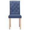 vidaXL Esszimmerst&uuml;hle 6 Stk. Blau Stoff