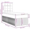 vidaXL Boxspringbett mit Matratze Blau 100x200 cm Samt