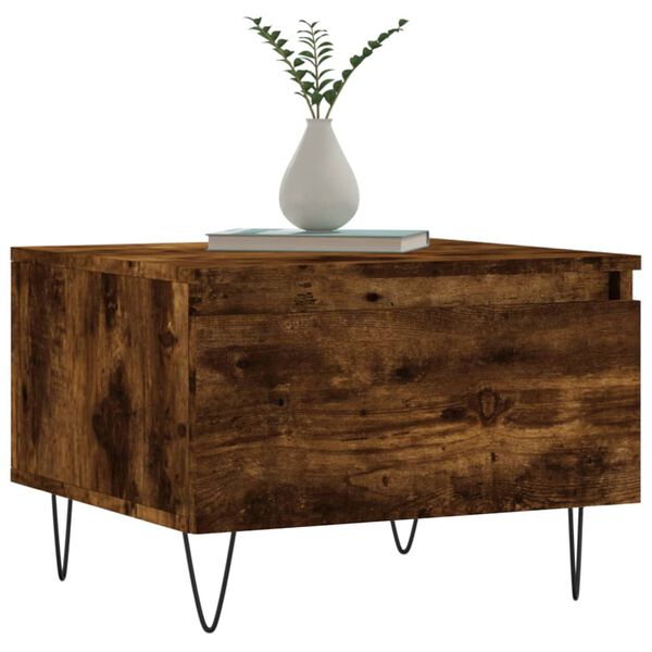 vidaXL Couchtische 2 Stk. R&auml;uchereiche 50x46x35 cm Holzwerkstoff