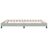 vidaXL Boxspringbett ohne Matratze Hellgrau 180x220 cm Samt