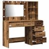 vidaXL Schminktisch mit Regal Braun 78,5 x 41 x 135 cm Holzwerkstoff
