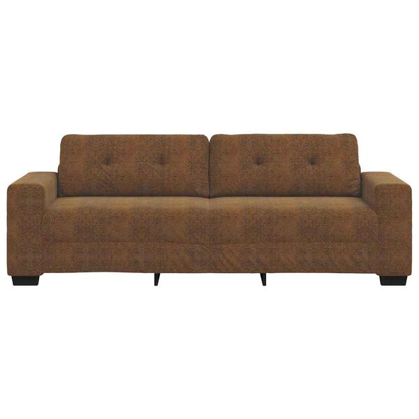 vidaXL 3-Sitzer-Sofa Braun 180 cm Kunstleder