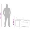 vidaXL Sessel Taupe 60 cm Mikrofasergewebe
