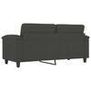 vidaXL 2-Sitzer-Sofa Dunkelgrau 140 cm Mikrofasergewebe