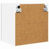 vidaXL H&auml;ngeschrank mit T&uuml;r 2 pcs Betongrau und Wei&szlig; 40 x 31 x 40 cm