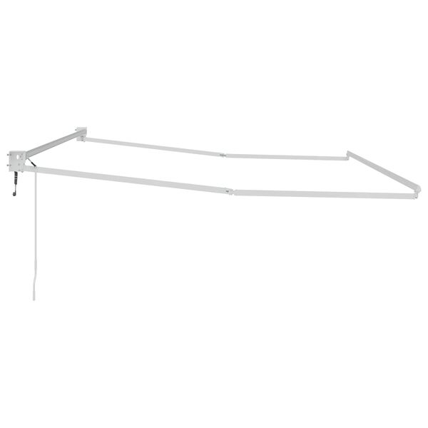 vidaXL Elektrisches Markisenrahmen Wei&szlig; 4 x 2 m Aluminium