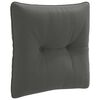 vidaXL R R&uuml;ckenkissen PUTTEN 100 % Polyester Anthrazit 40 x 40 x 10 cm