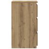 vidaXL Nachttische 2 Stk. Artisan-Eiche 40x35x62,5 cm Holzwerkstoff