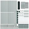vidaXL Zaunpfosten Gr&uuml;n 100 x 0,6 m (13 mm Maschenweite) Stahl und PVC