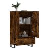 vidaXL Highboard Räuchereiche 69,5x31x115 cm Holzwerkstoff