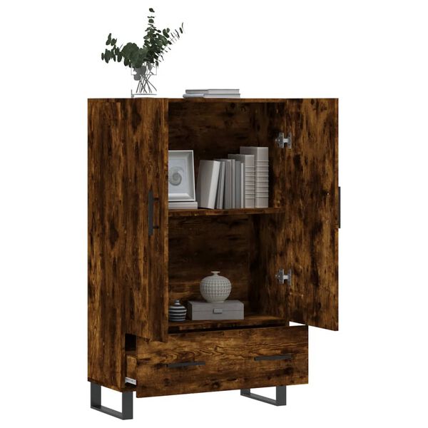 vidaXL Highboard Räuchereiche 69,5x31x115 cm Holzwerkstoff