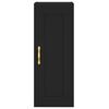 vidaXL Highboard Schwarz 34,5x34x180 cm Holzwerkstoff