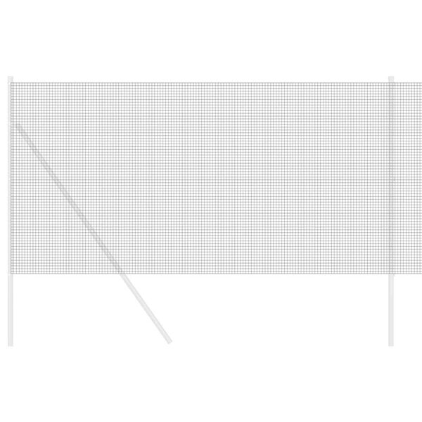 vidaXL Geschweißter Drahtzaun Grau 1,4 x 10 m Stahl