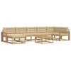 vidaXL Outdoor-Sofagarnitur 8 stk. Wei&szlig; und Beige