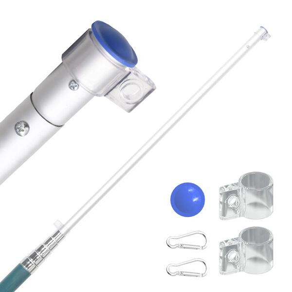 vidaXL Europaflagge mit Mast 5,55 m Aluminium