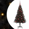 vidaXL Weihnachtsbaum Schwarz 120 cm PVC