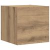 vidaXL 7-tlg. TV-Schrank-Set Wandmontage Artisan-Eiche Holzwerkstoff