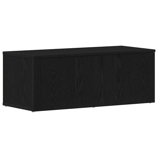 vidaXL TV-Schr&auml;nk Schwarz Eichen-Optik 80x34x30 cm Holzwerkstoff