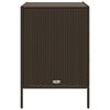 vidaXL Gartenschrank Braun 55x59x80 cm Poly Rattan