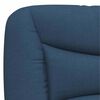vidaXL Bettgestell ohne Matratze "Hvar" Blau 90x190 cm Stoff