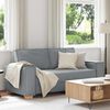 vidaXL 2-Sitzer Sofa Hellgrau 180x78x84 cm Stoff