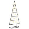vidaXL Metall Weihnachtsbaum KUOPIO 90 cm Warmes Wei&szlig;