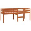 vidaXL Hochbett Wachsbraun 90x200 cm Massivholz Kiefer