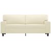 vidaXL 2-Sitzer-Sofa Creme 140 cm Kunstleder