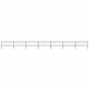 vidaXL Gartenzaun mit Speerspitzen Stahl (0,5 - 0,75) x 11,9 m Schwarz