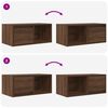 vidaXL TV-Schrank Braun Eichen-Optik 60x31x25,5 cm Holzwerkstoff
